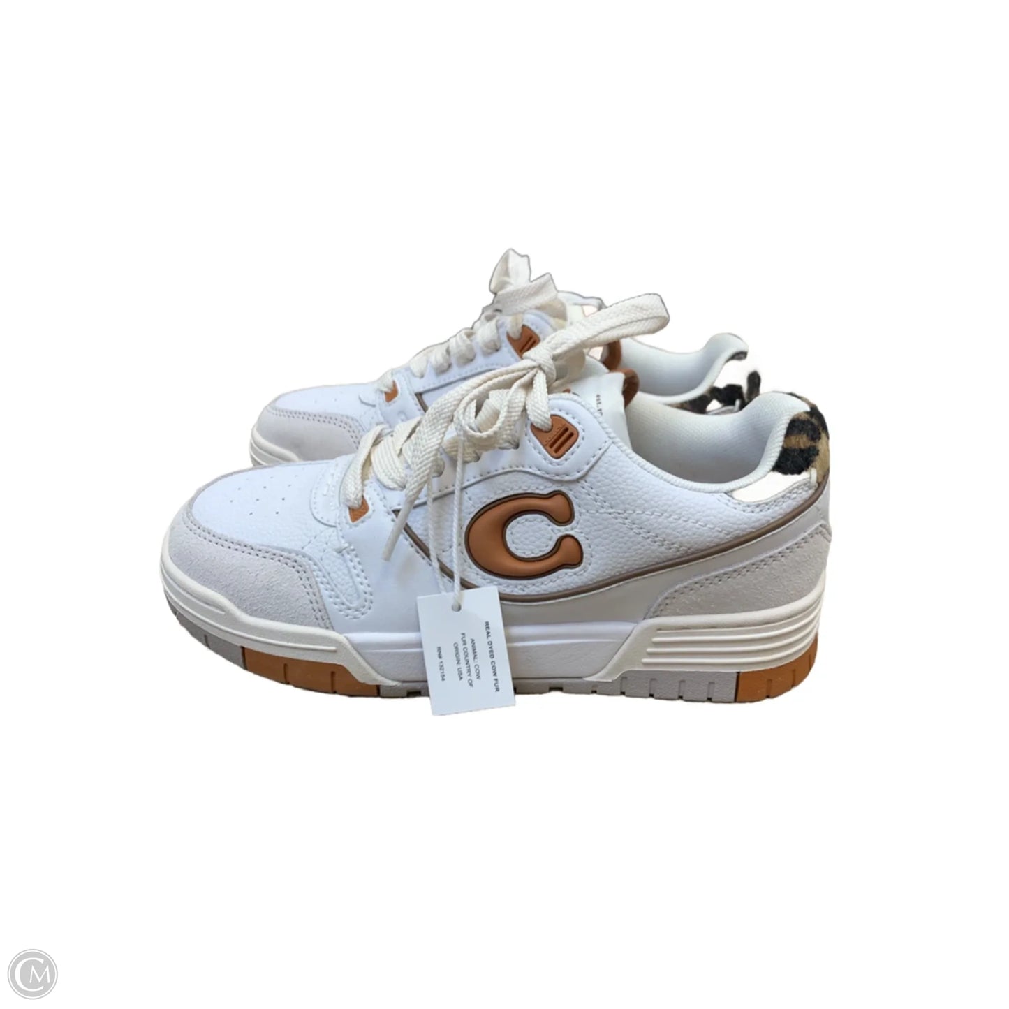 Shoes Designer By Coach In Orange & White, Size: 5