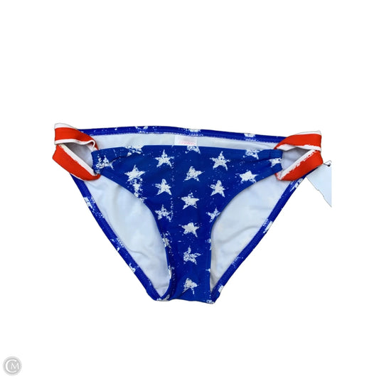Swimsuit Bottom By Xhilaration In Blue & Red & White, Size: M
