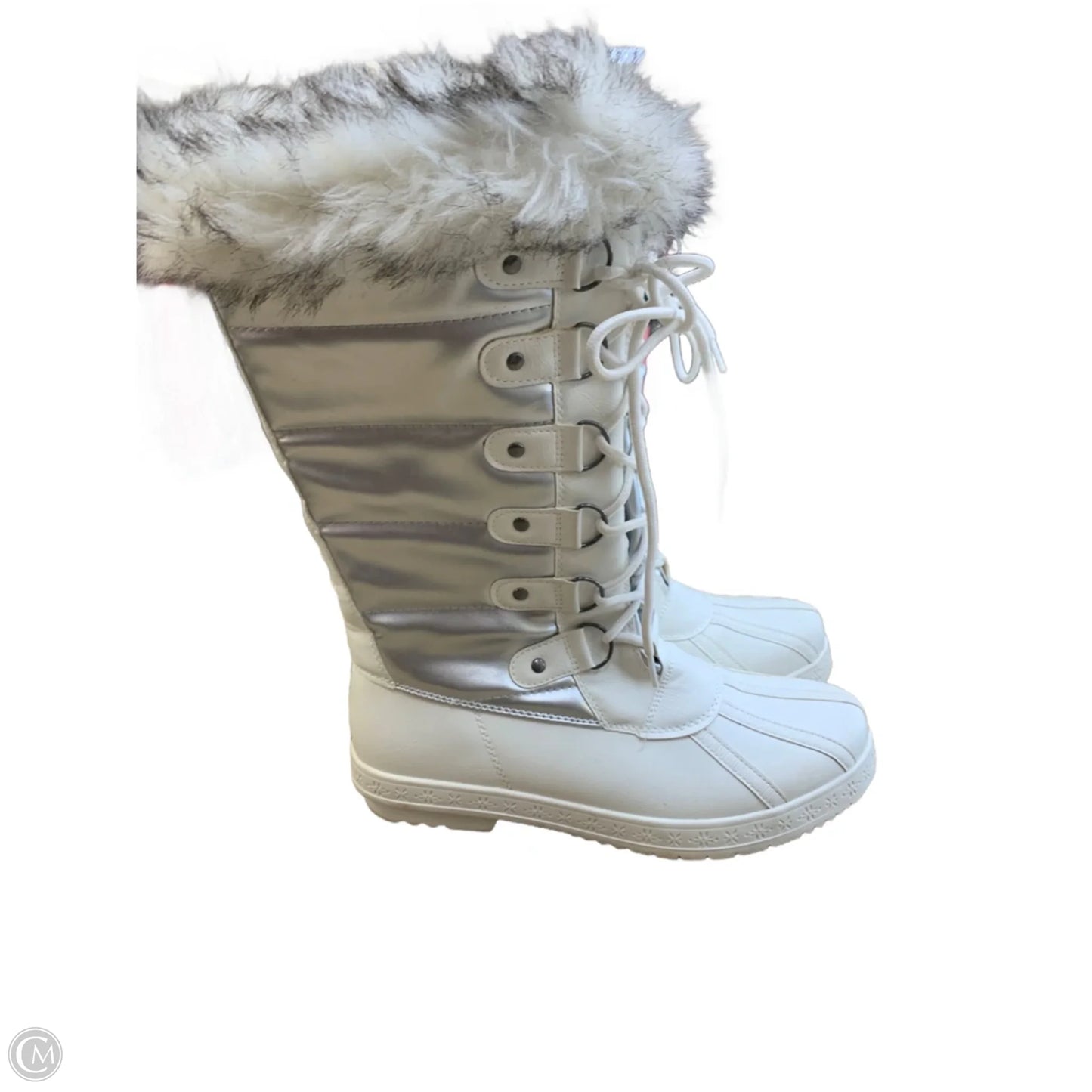 Boots Snow By Cmf In White, Size: 8.5
