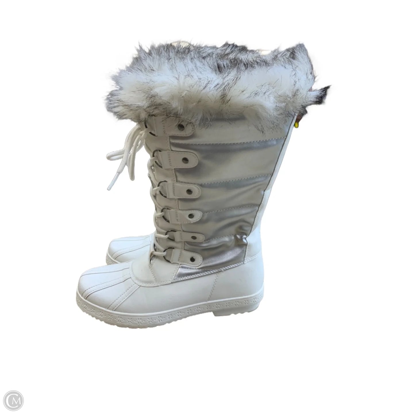Boots Snow By Cmf In White, Size: 8.5