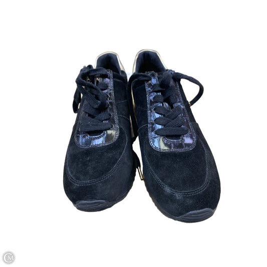 Shoes Sneakers By Michael By Michael Kors In Black & Gold, Size: 8.5