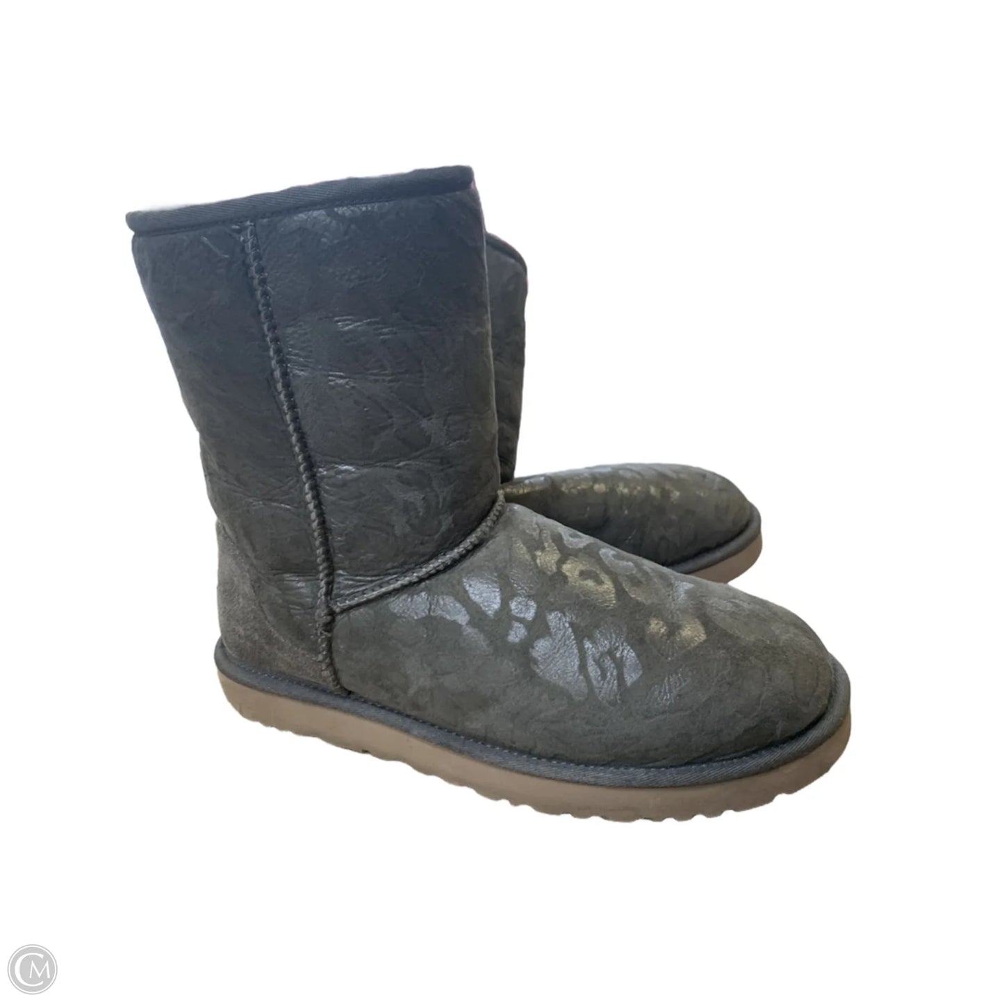Boots Designer By Ugg In Grey, Size: 11