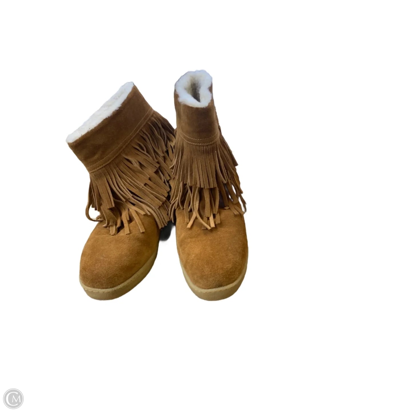 Boots Designer By Tory Burch In Tan, Size: 11