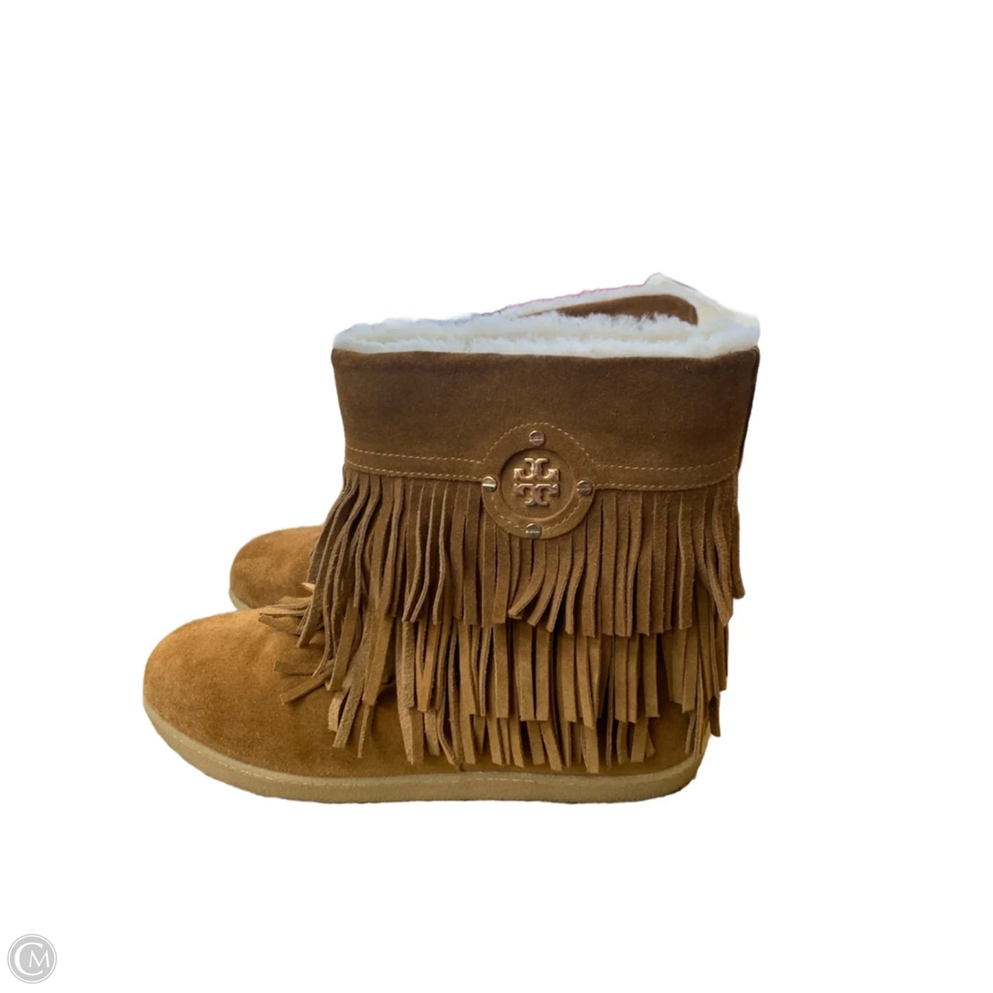 Boots Designer By Tory Burch In Tan, Size: 11