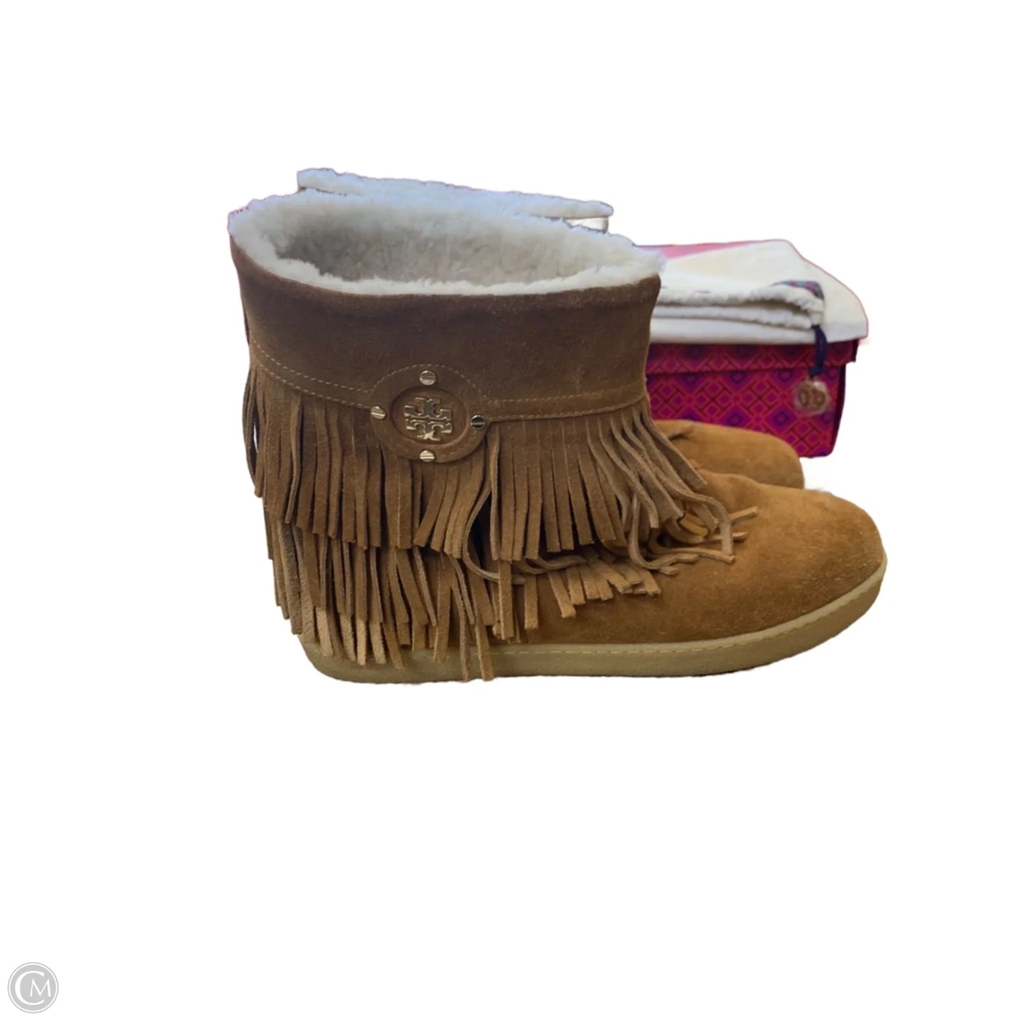 Boots Designer By Tory Burch In Tan, Size: 11