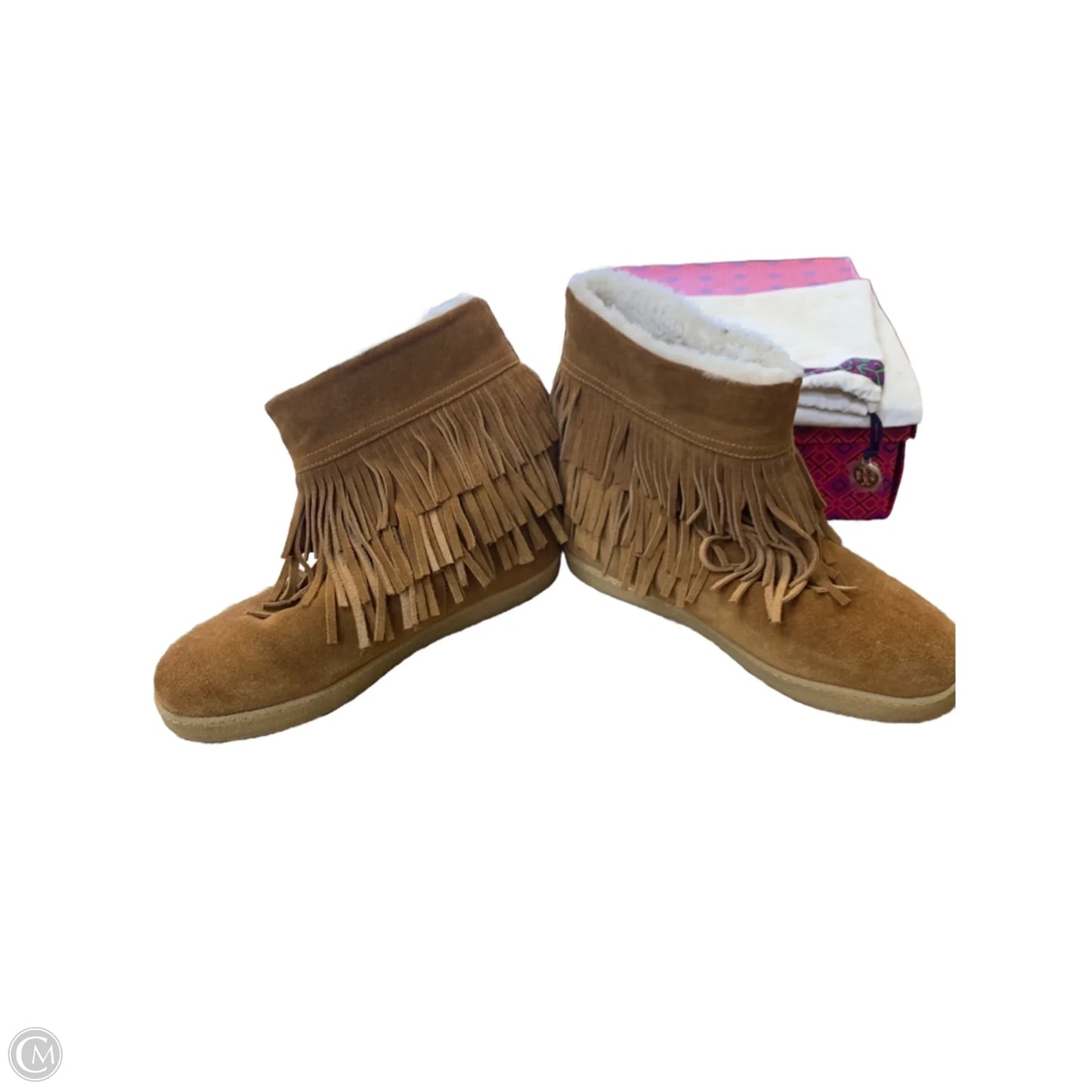 Boots Designer By Tory Burch In Tan, Size: 11