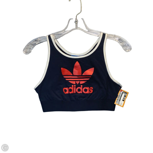 Athletic Bra By Adidas In Navy, Size: M