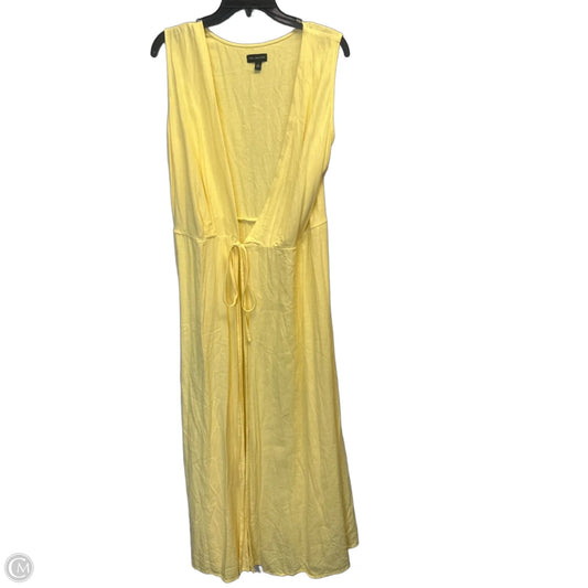 Dress Casual Maxi By Limited In Yellow, Size: L