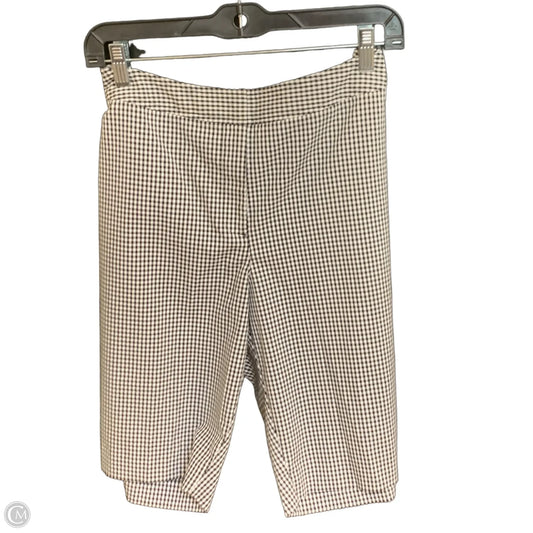 Shorts By Chicos In Checkered Pattern, Size: 10