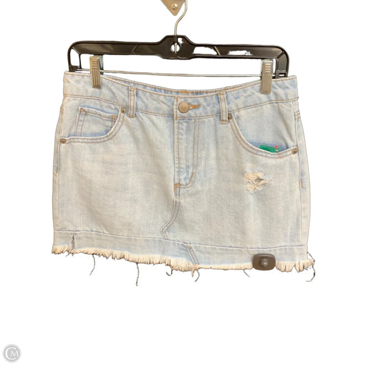 Skirt Mini & Short By Highway In Blue Denim, Size: 6