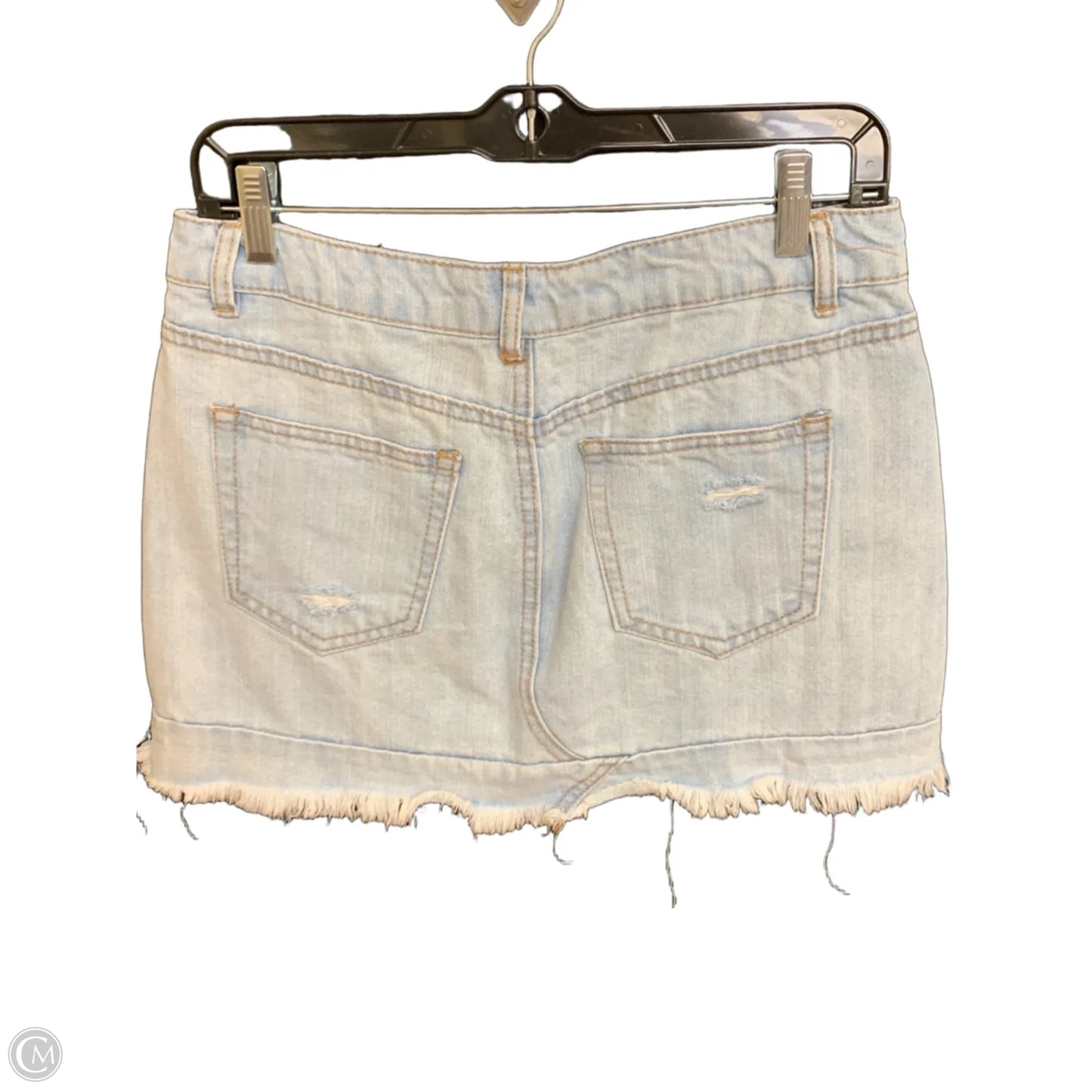 Skirt Mini & Short By Highway In Blue Denim, Size: 6