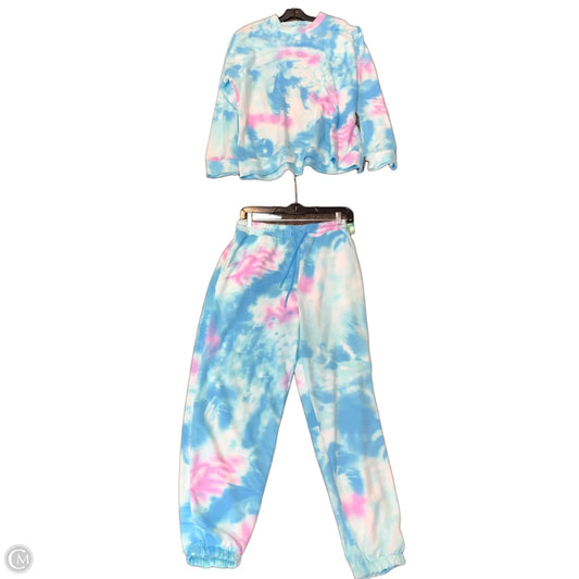 Athletic Pants 2pc By Cmf In Blue & Pink, Size: Xl