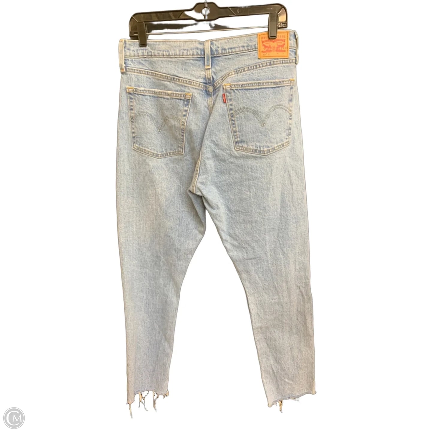 Jeans Straight By Levis In Blue Denim, Size: L