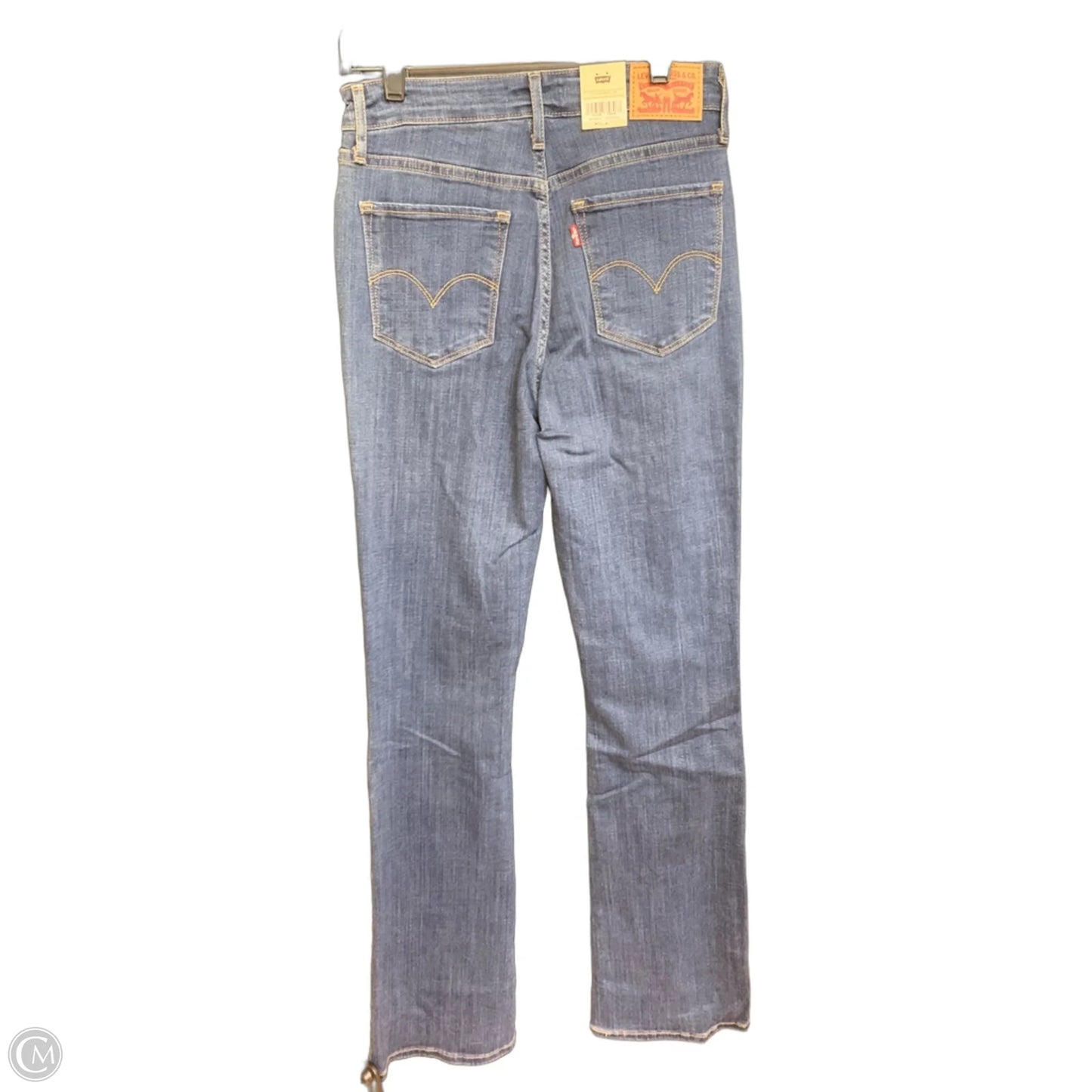 Jeans Boot Cut By Levis In Blue Denim, Size: 28