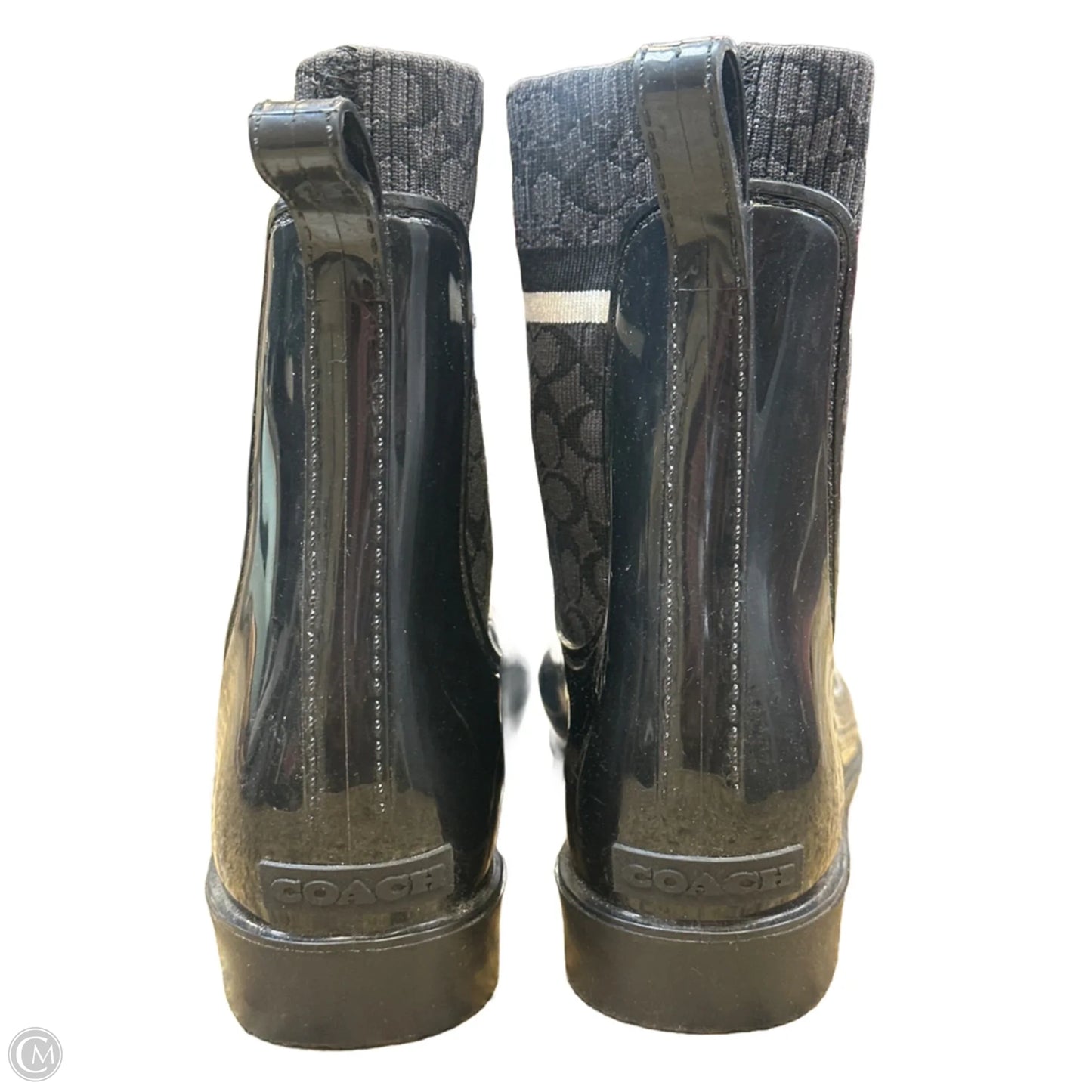 Boots Designer By Coach In Black, Size: 10