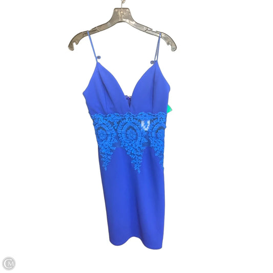 Dress Party Midi By Papaya In Blue, Size: L