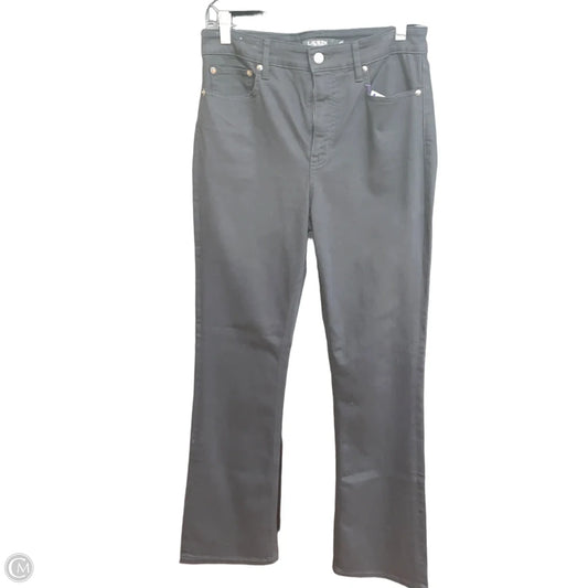 Jeans Straight By Lauren By Ralph Lauren In Black Denim, Size: 8