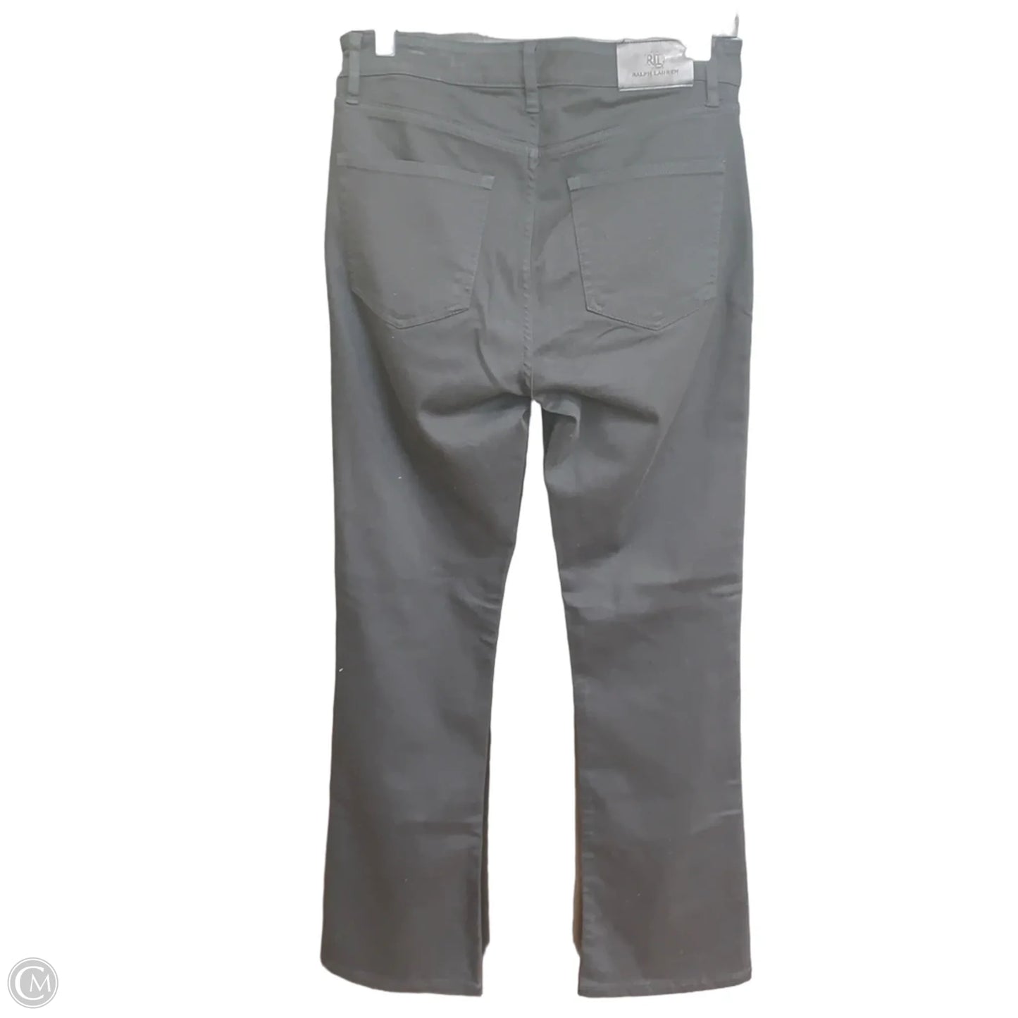 Jeans Straight By Lauren By Ralph Lauren In Black Denim, Size: 8