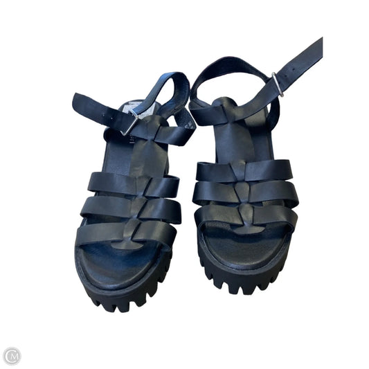 Sandals Heels Platform By Madden Girl In Black, Size: 10