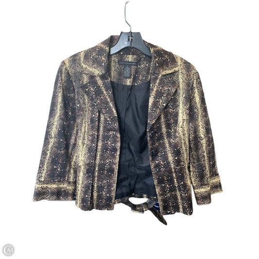Blazer By Grace Elements In Snakeskin Print, Size: 4