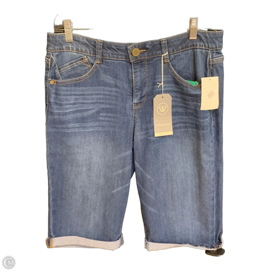 Shorts By Wit & Wisdom In Blue Denim, Size: 8