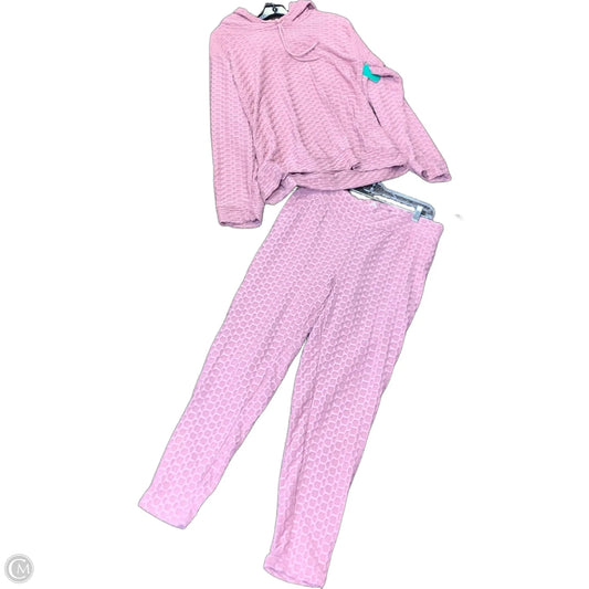Athletic Pants 2pc By Eye Candy In Pink, Size: 3x