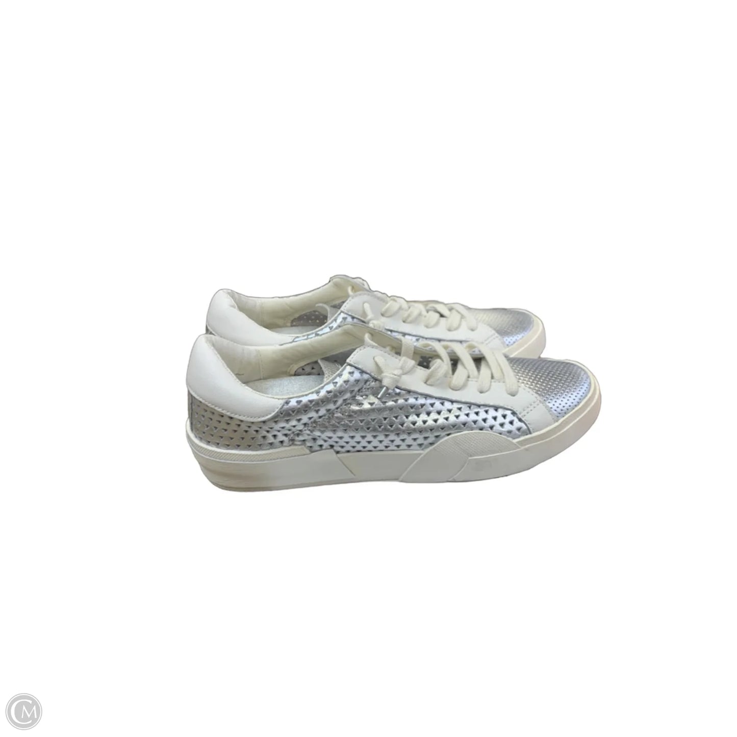 Shoes Sneakers By Dolce Vita In Silver & White, Size: 9