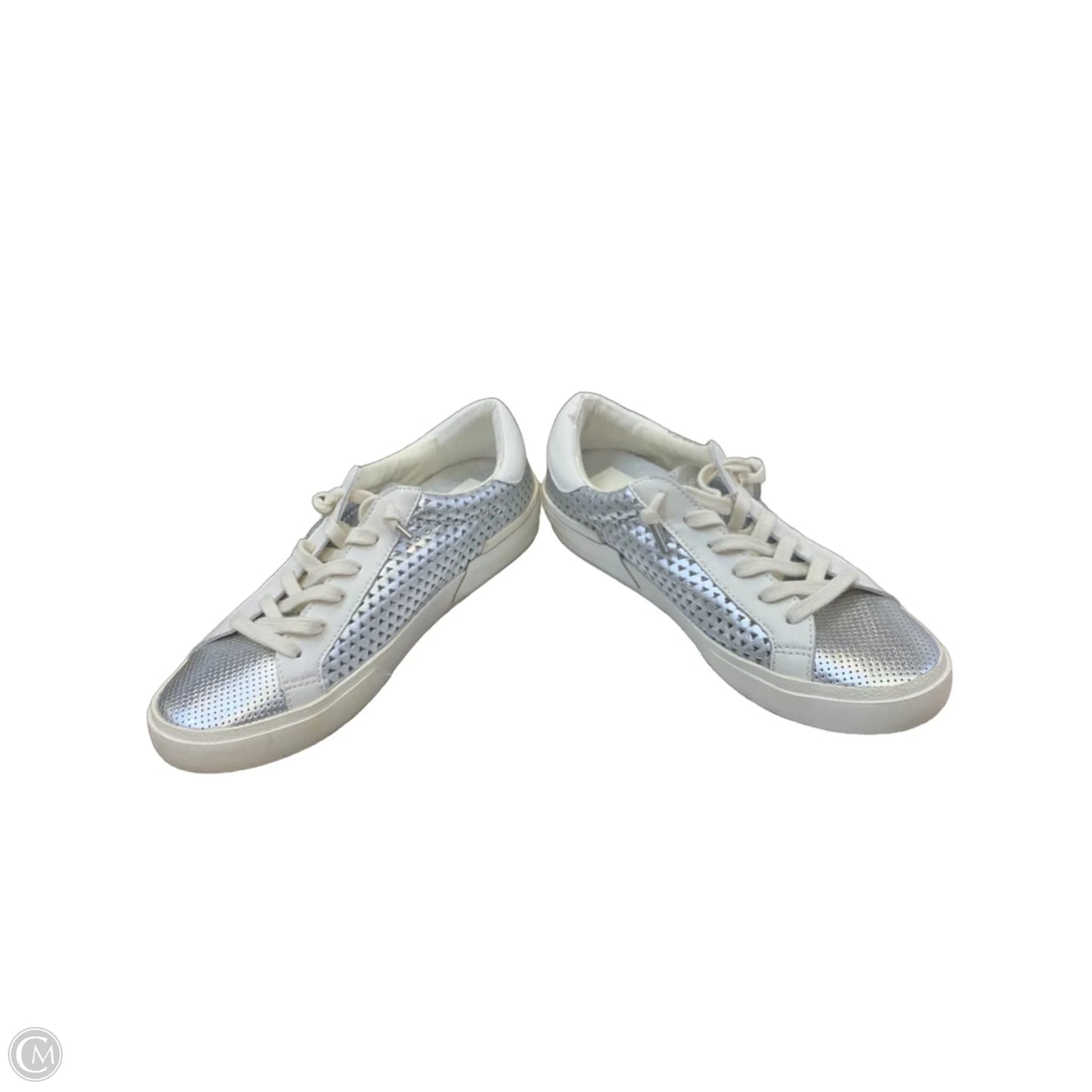 Shoes Sneakers By Dolce Vita In Silver & White, Size: 9