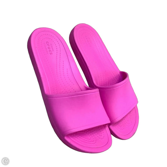 Sandals Sport By Crocs In Pink, Size: 6