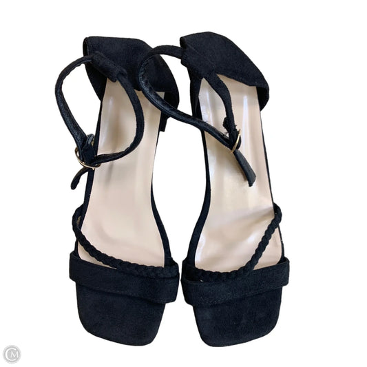 Sandals Heels Block By Cmf In Black, Size: 9