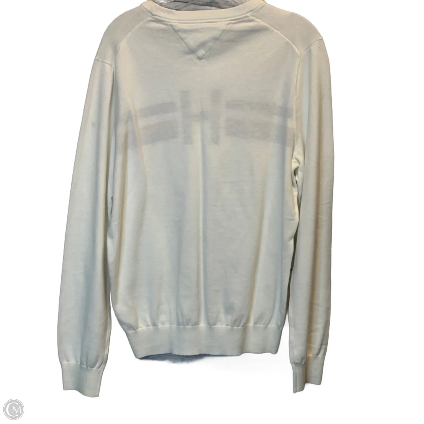 Sweater By Tommy Hilfiger In Blue & Red & White, Size: M