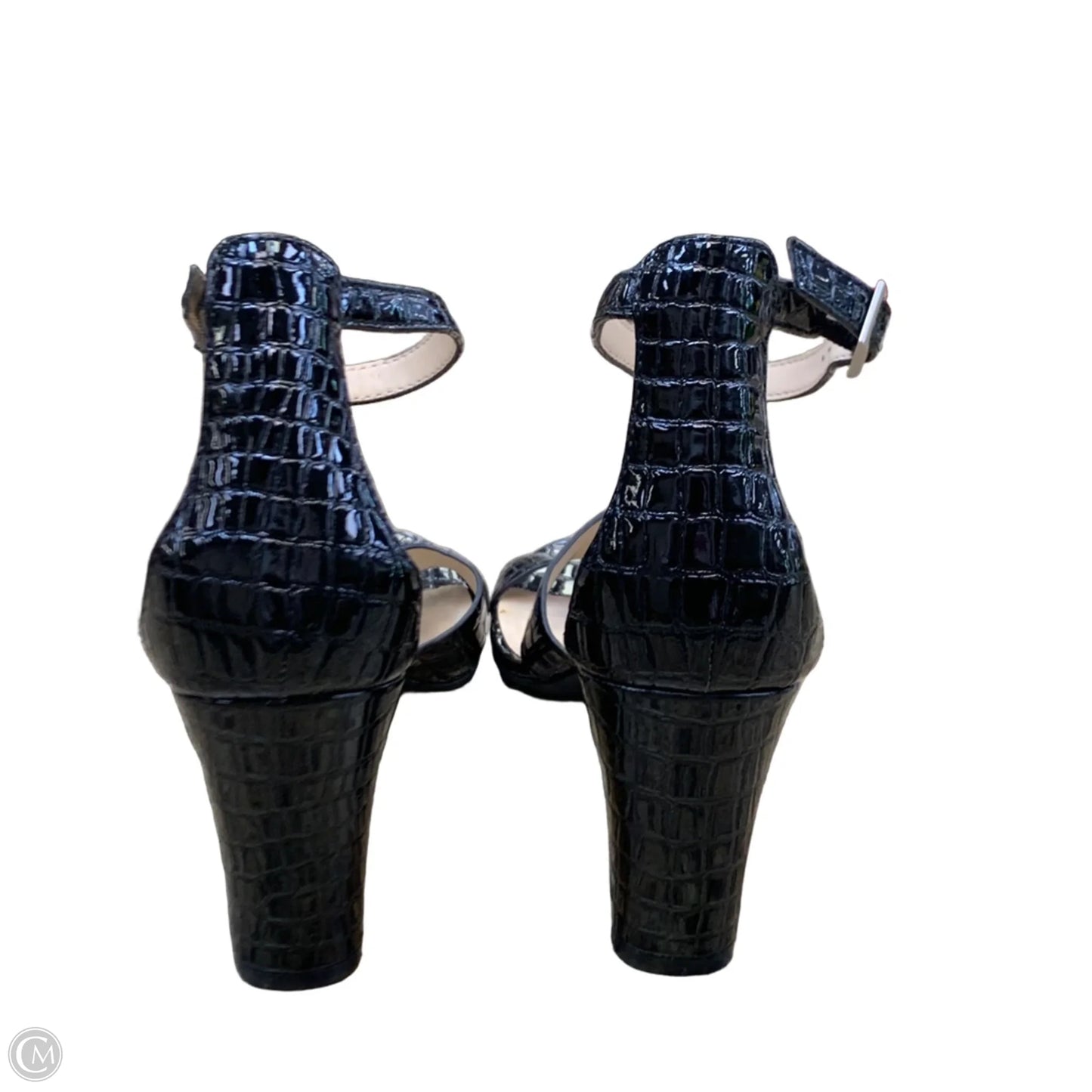 Sandals Heels Kitten By Andrew Gellar In Black, Size: 8.5