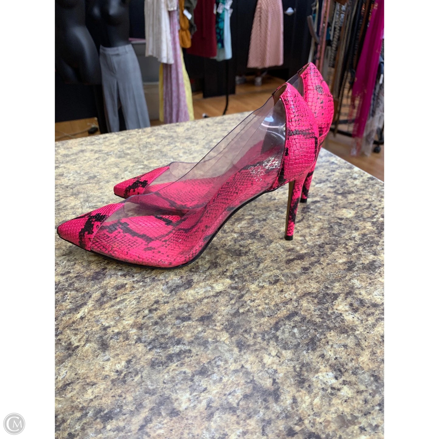 Shoes Heels Stiletto By Vince Camuto In Snakeskin Print, Size: 10