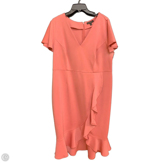 Dress Casual Midi By Lane Bryant In Pink, Size: 18