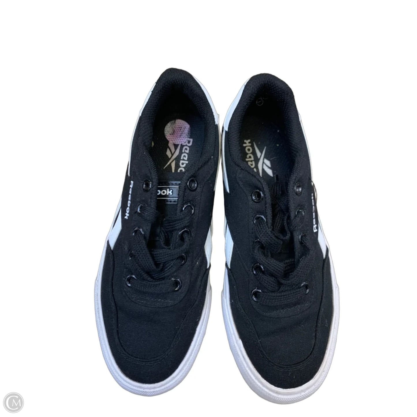 Shoes Sneakers By Reebok In Black & White, Size: 6.5