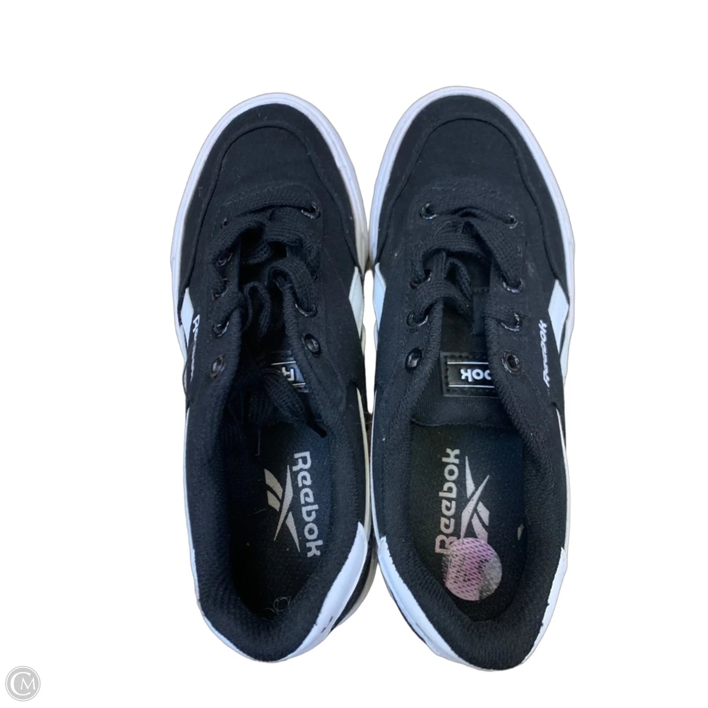 Shoes Sneakers By Reebok In Black & White, Size: 6.5