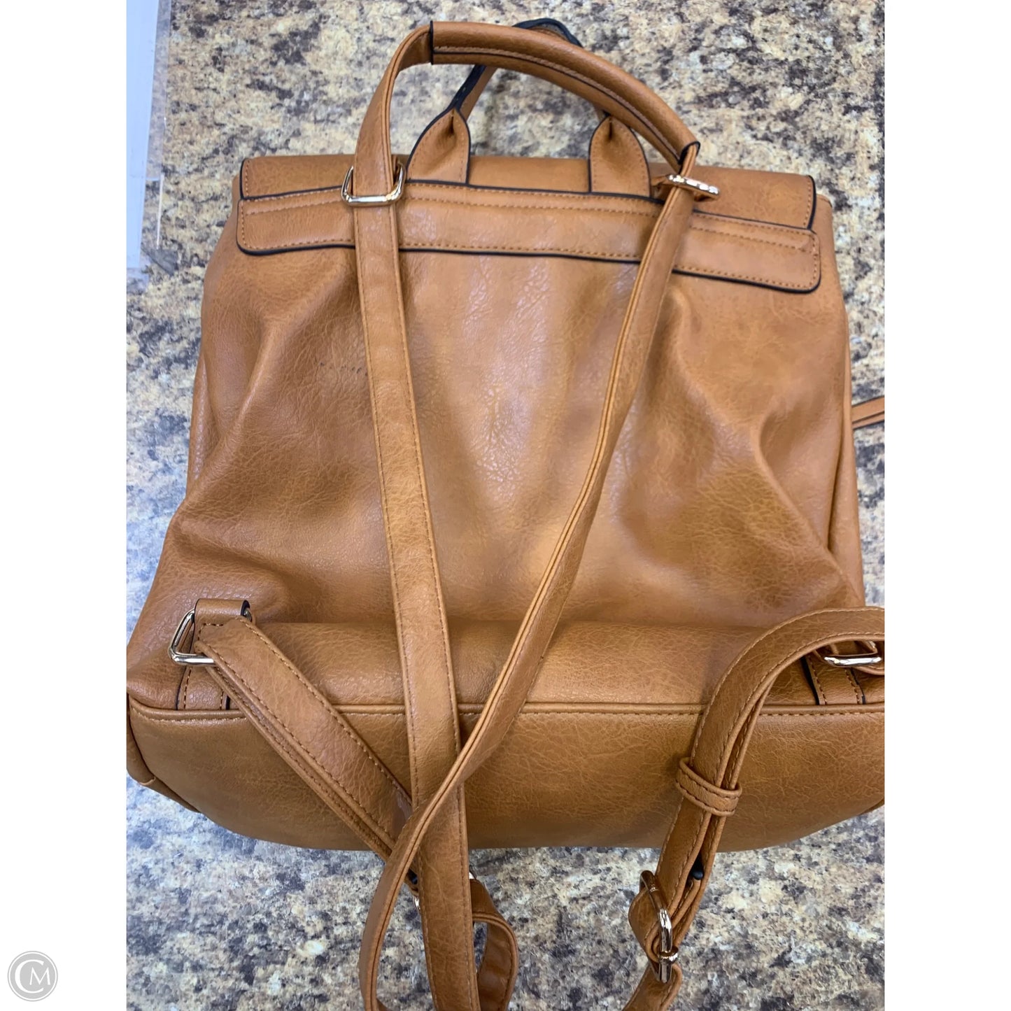 Backpack Leather By Clothes Mentor, Size: Medium