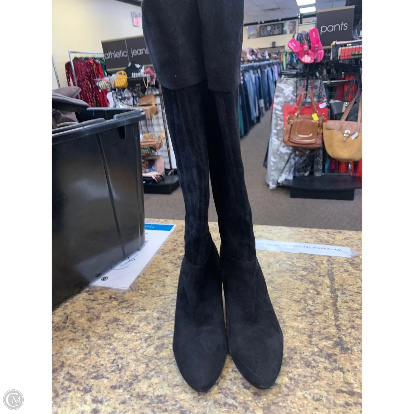 Boots Knee Heels By Bandolino In Black, Size: 8.5