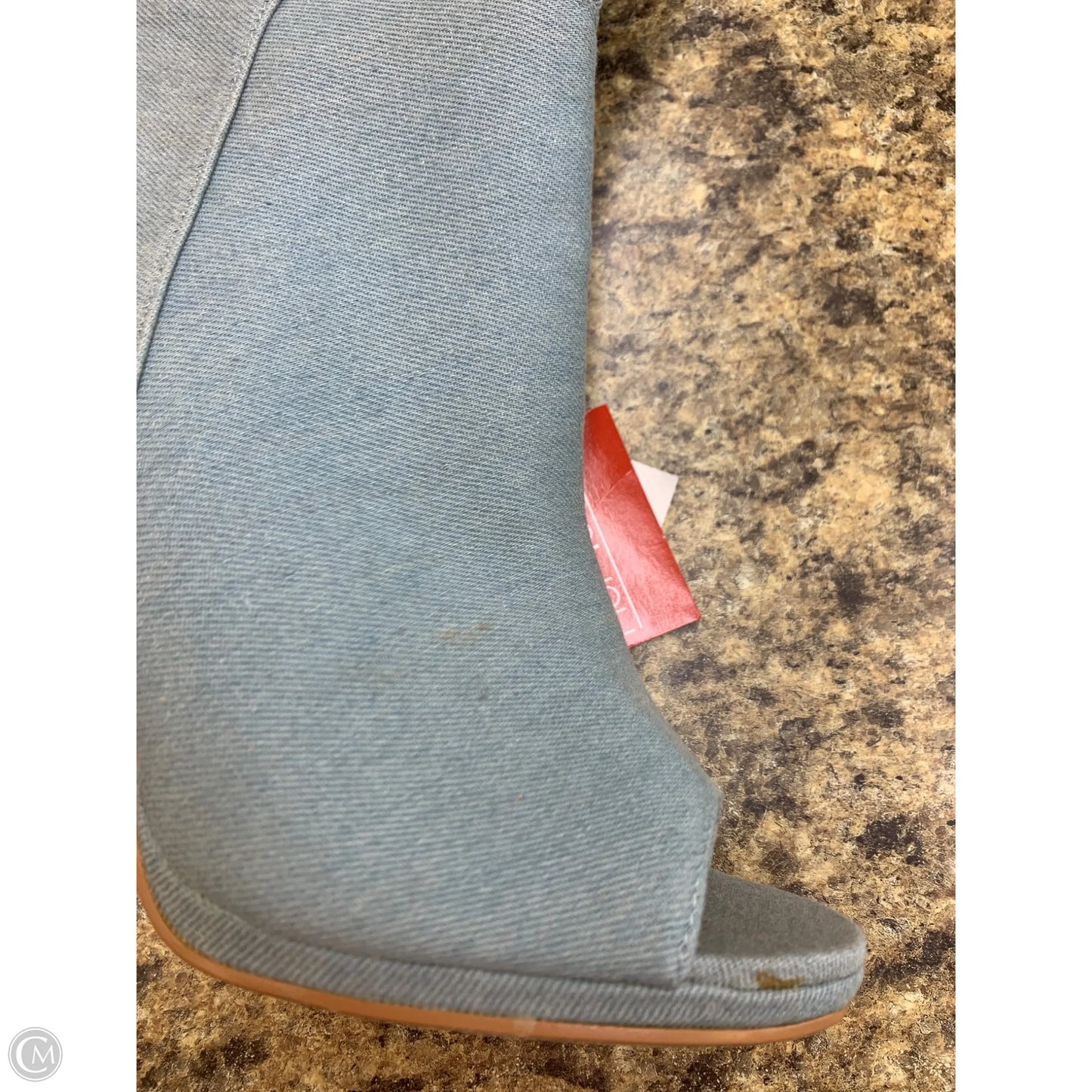 Boots Ankle Flats By Cmf In Blue Denim, Size: 8.5