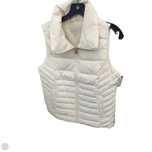 Vest Puffer & Quilted By Talbots In Beige, Size: S