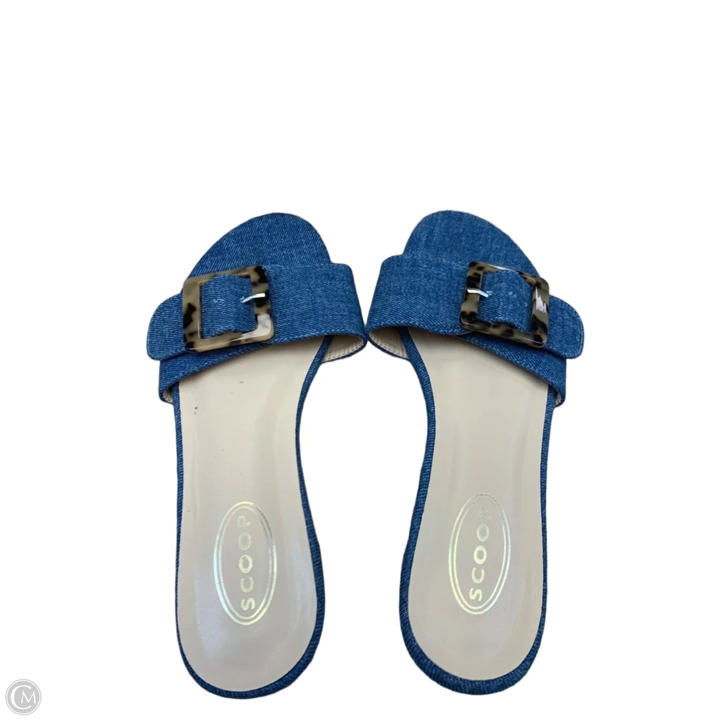 Sandals Flats By Scoop In Blue, Size: 9