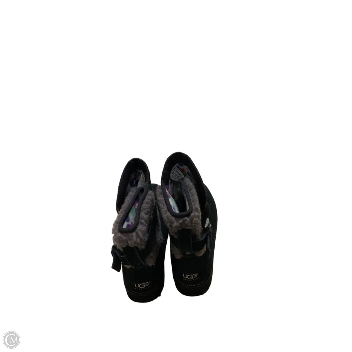 Boots Designer By Ugg In Black & Grey, Size: 5