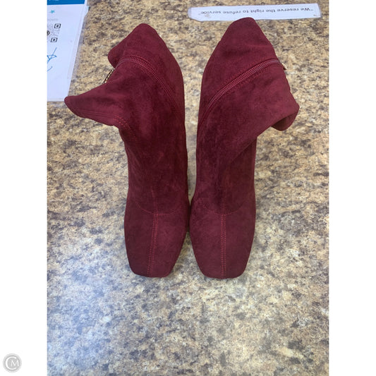 Boots Ankle Heels By Cmf In Red, Size: 9