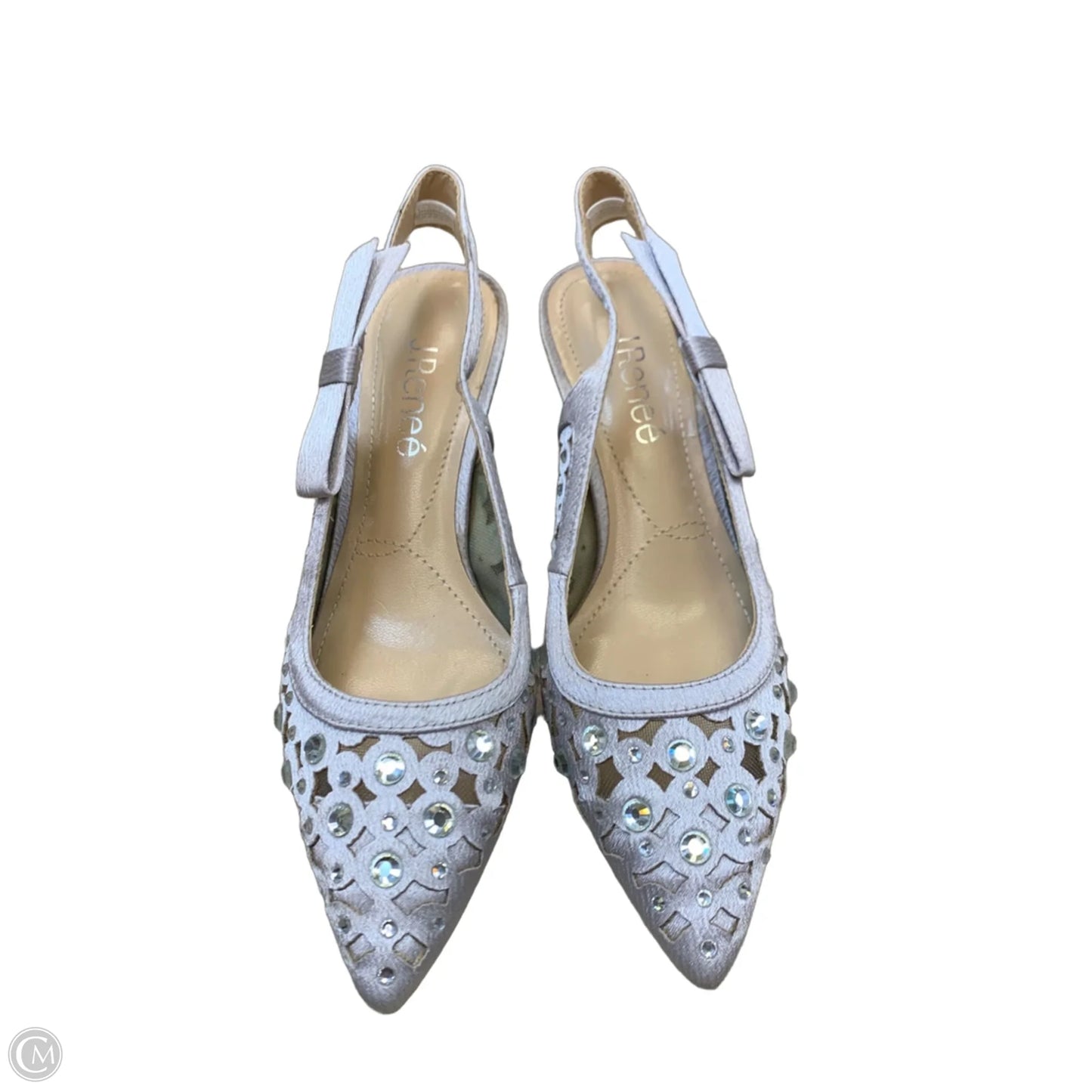 Shoes Heels Kitten By J Renee In Purple & Silver, Size: 5