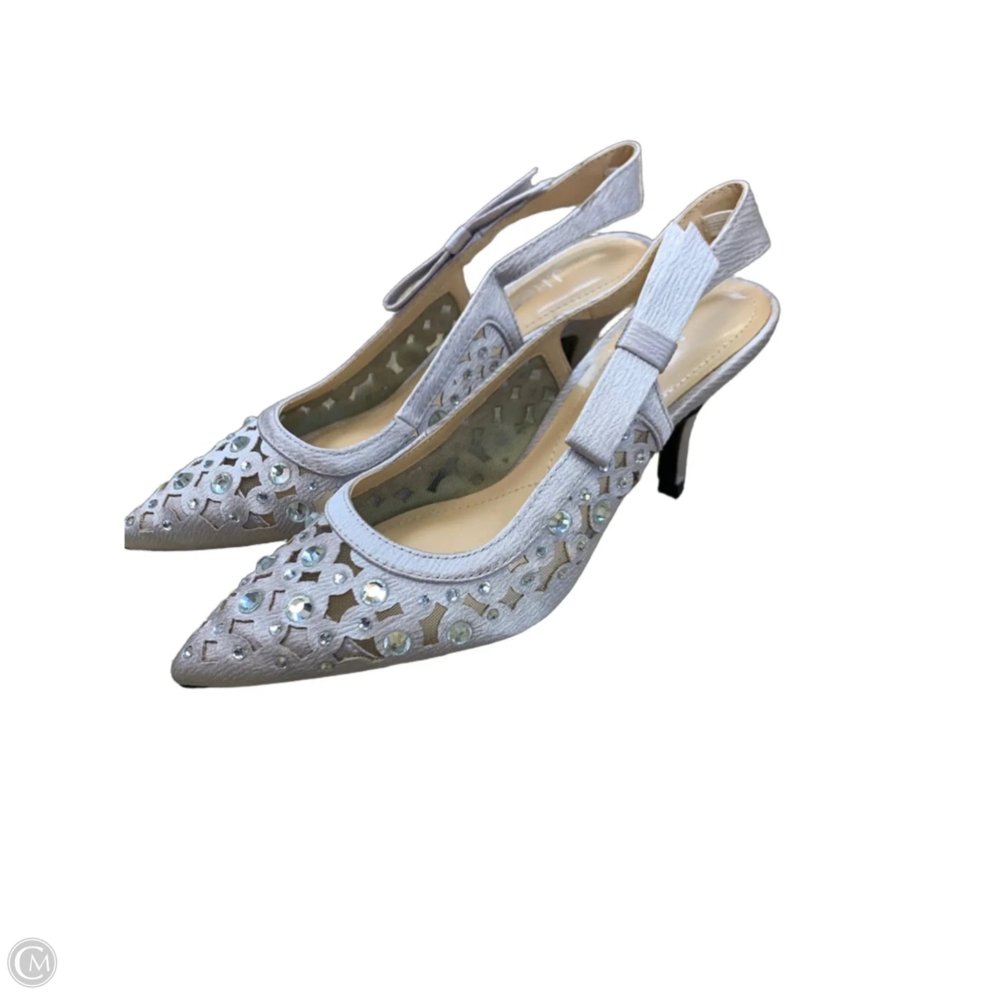 Shoes Heels Kitten By J Renee In Purple & Silver, Size: 5