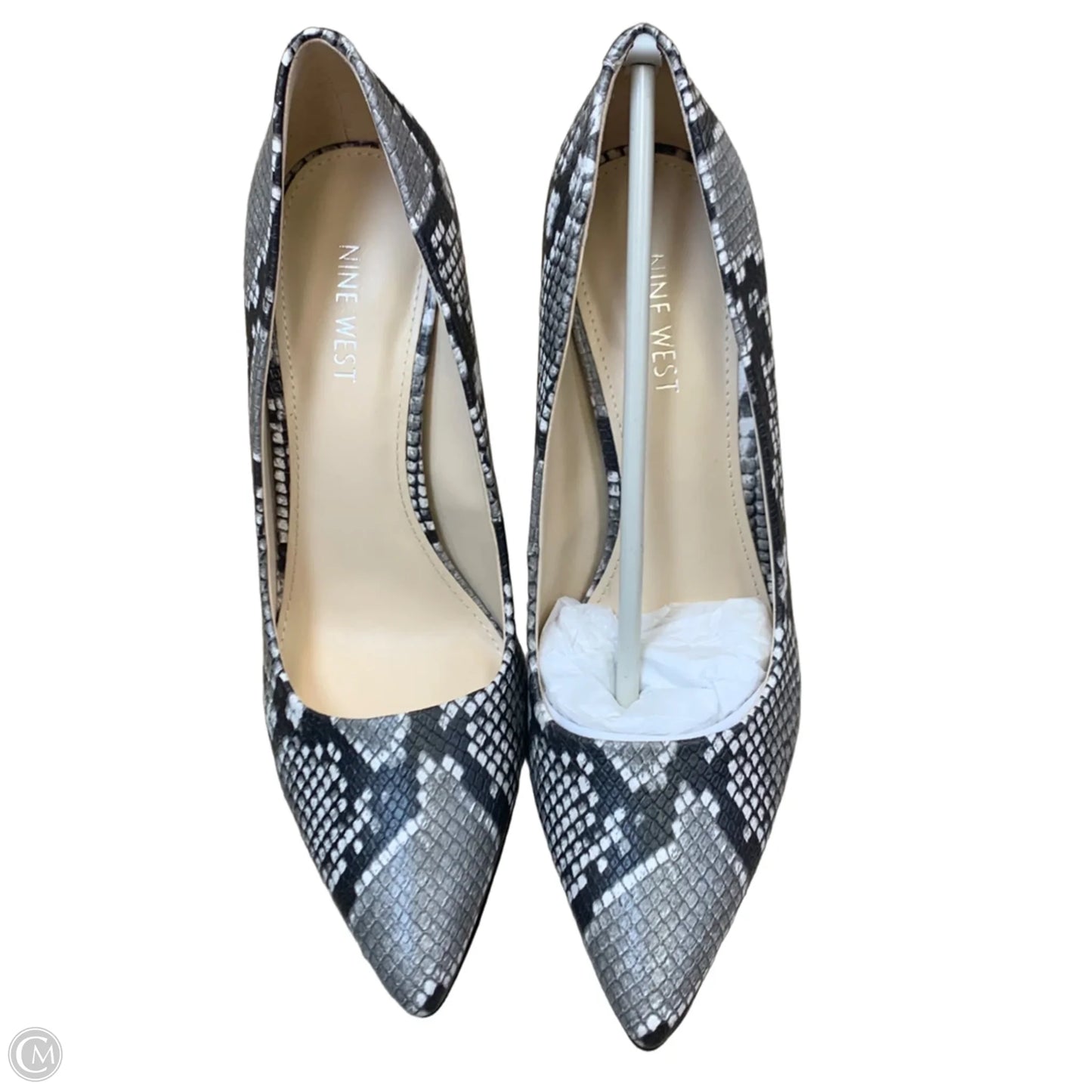 Shoes Heels Stiletto By Nine West In Snakeskin Print, Size: 10