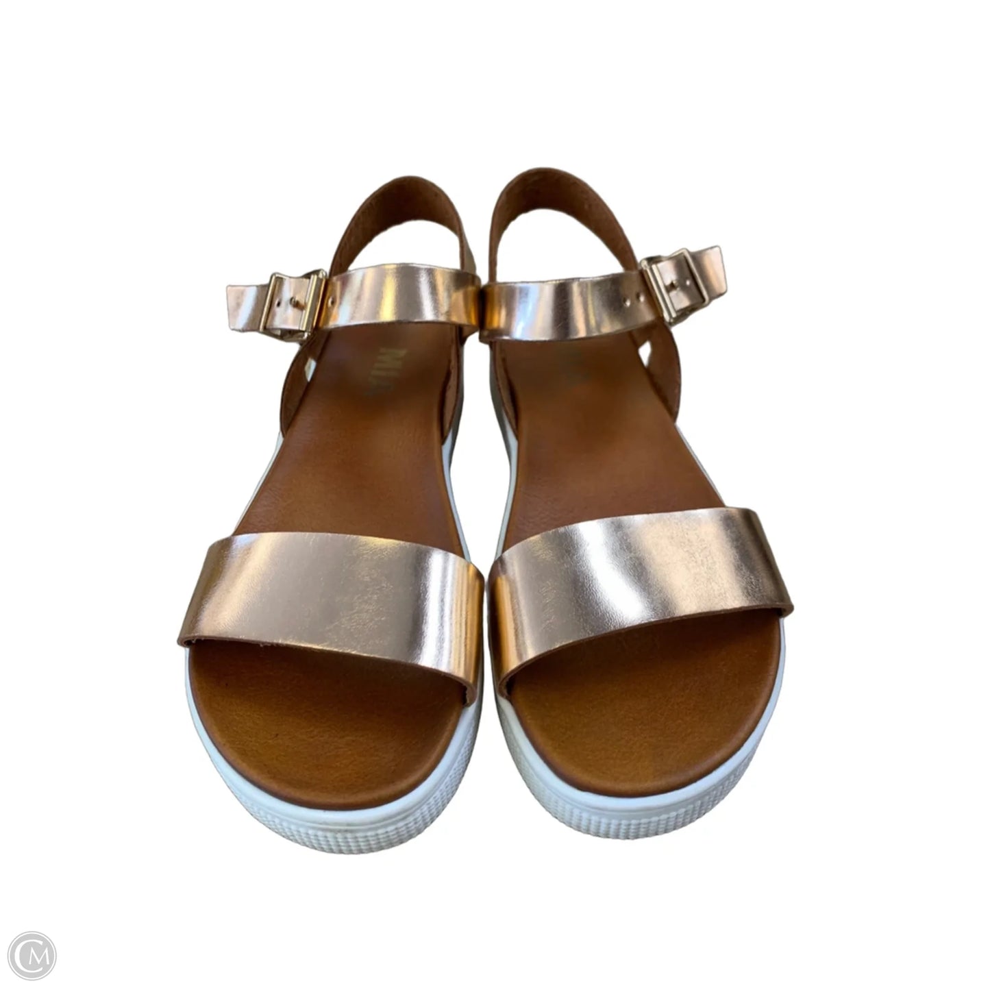 Sandals Flats By Mia In Brown, Size: 6